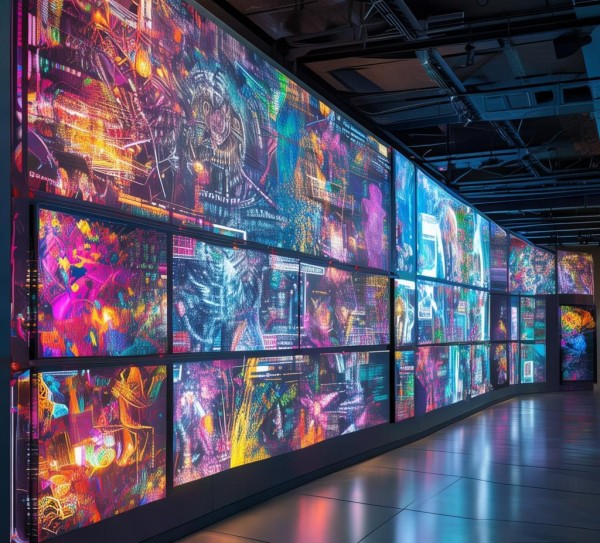 科技动态文化墙，打开数字时代的精神世界